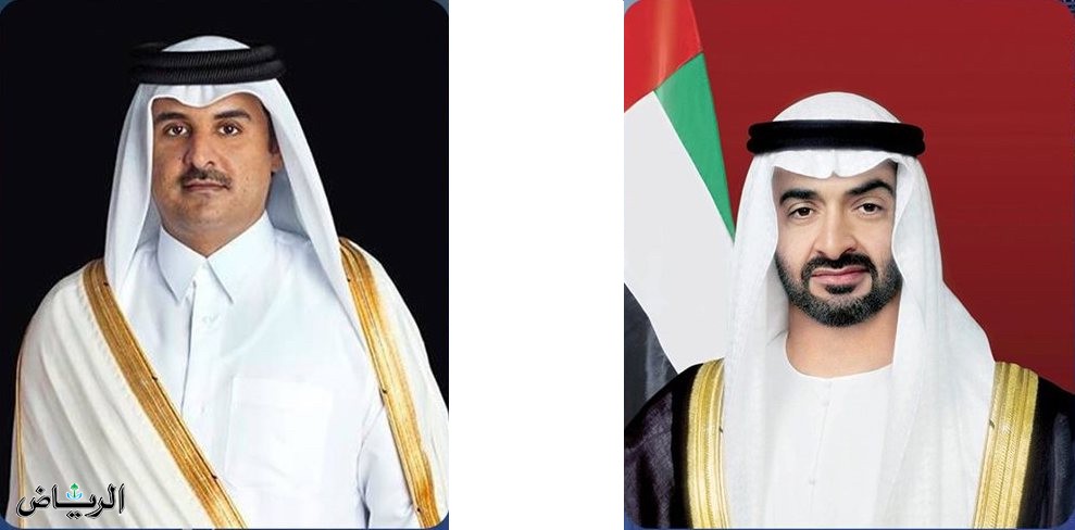 رئيس دولة الإمارات يجري اتصالًا هاتفيًا بأمير دولة قطر